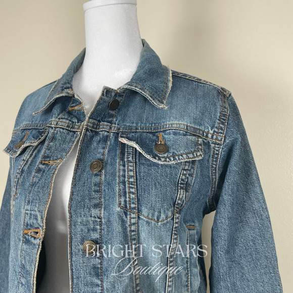 Rare Embroidered Denim Jacket ASO Joey Potter Dawsons Creek Vintage Casual - Picture 7 of 11